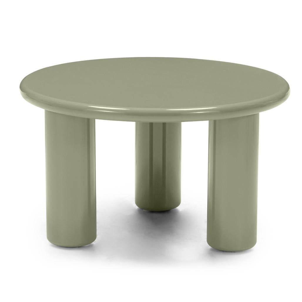 Tavolino Caffè LECREL 60 cm, oliva, lucido