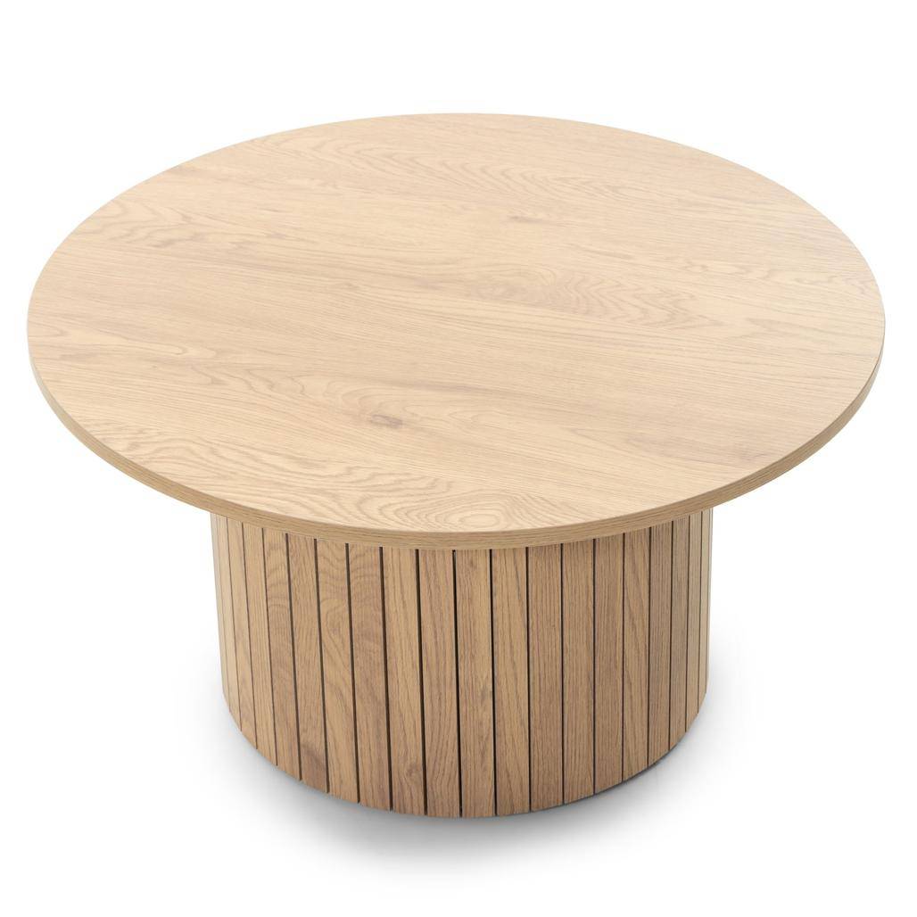 Tavolino Caffè UNANIME Ø80 cm, rovere