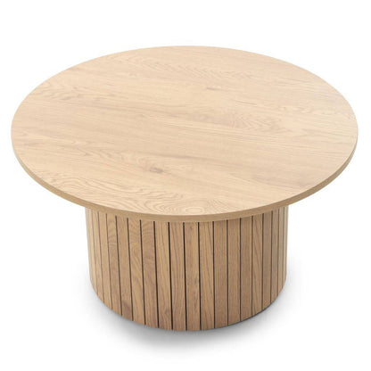 Tavolino Caffè UNANIME Ø80 cm, rovere