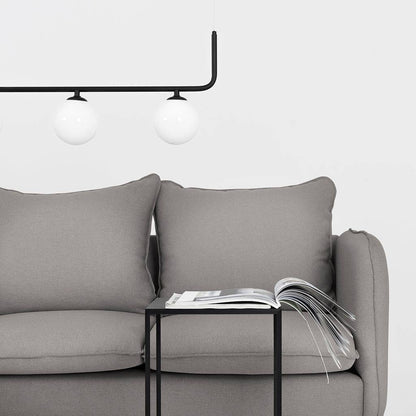 Ecksofa POSH L - Stahl, Schwarz