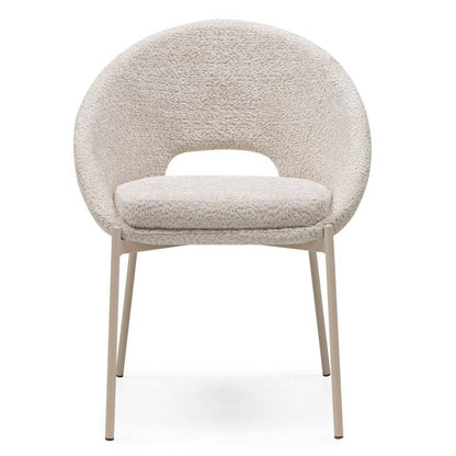 Stuhl DEAN, beige Bouclé