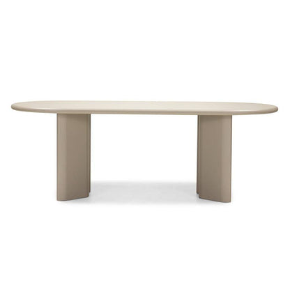 Esstisch LOREN 220 cm, dunkelbeige, oval