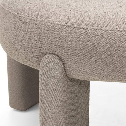Poltrona imbottita SAMMA, grigio-beige, bouclé