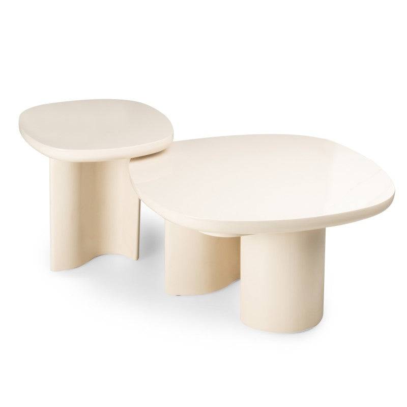 Tavolino laterale PUREL 50 cm, beige chiaro