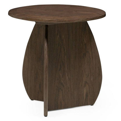 Tavolino laterale OKUN 50 cm, noce scuro