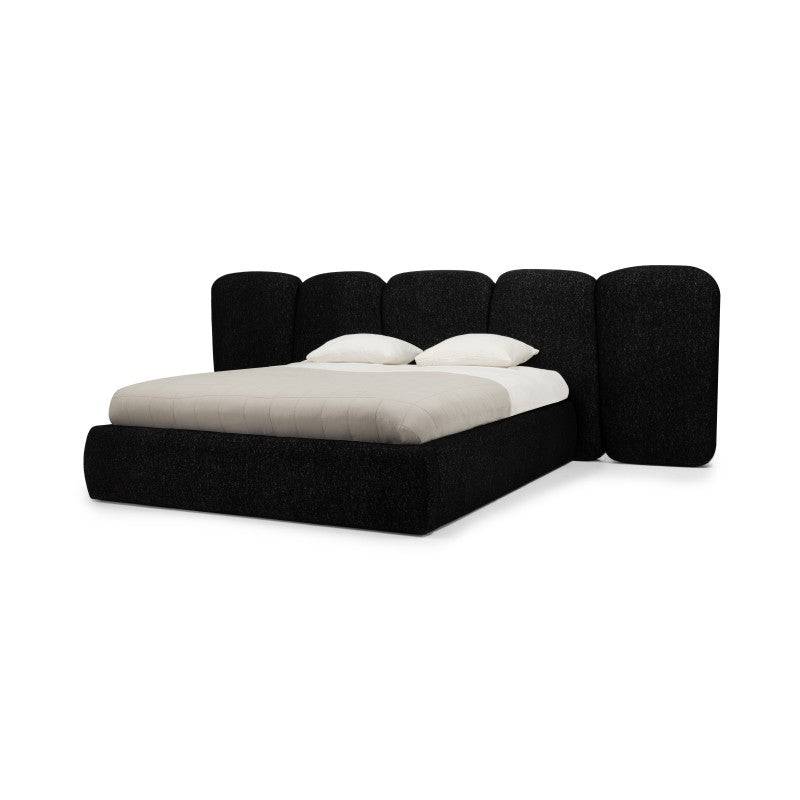 FANCY Letto Imbottito 160x200 cm Nero