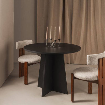 Esstisch ERLO rund 100 cm Schwarz