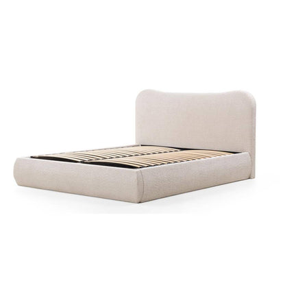 Letto imbottito DOMINIQUE 160x200 cm, beige