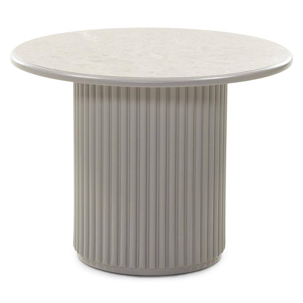 Couchtisch ASTI 60 cm, grau, Marmoroptik