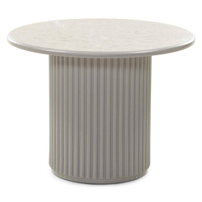 Couchtisch ASTI 60 cm, grau, Marmoroptik