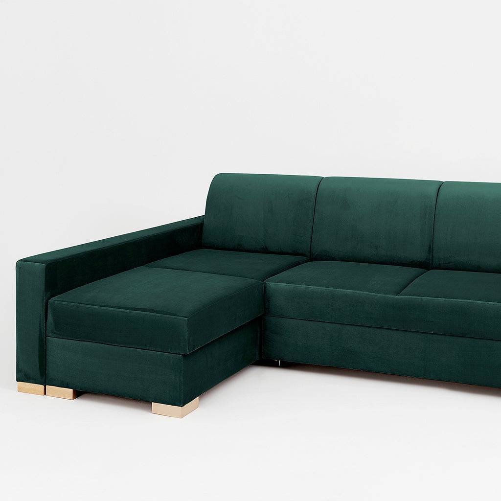 Divano Letto Angolare STABLE L - Avocado