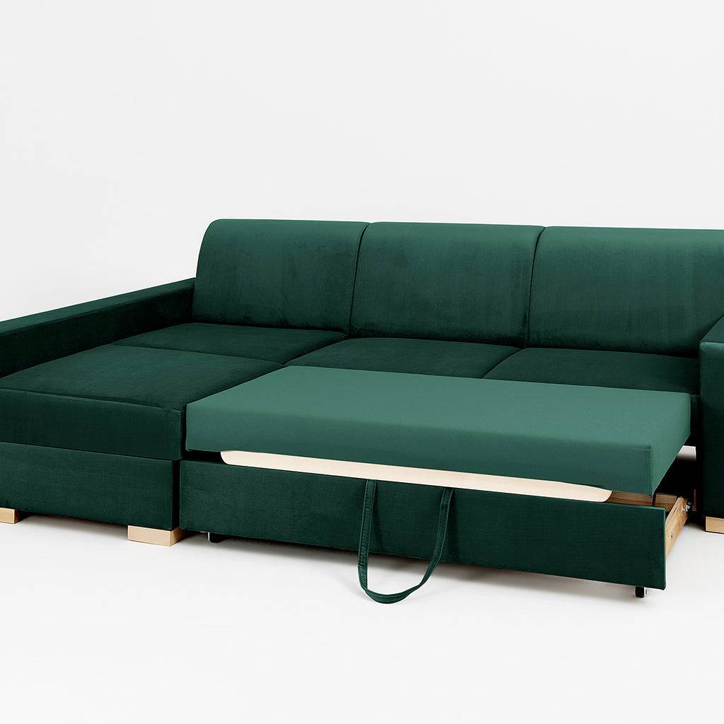 Divano Letto Angolare STABLE L - Avocado