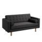 Divano Letto 2 Posti TOPIC WOOD Carbone Naturale