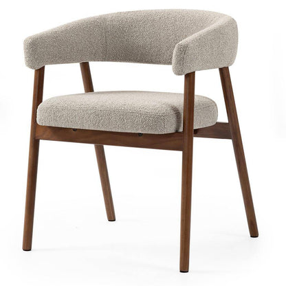 Sedia Imbottita MUE, Marrone Chiaro/Legno di Quercia