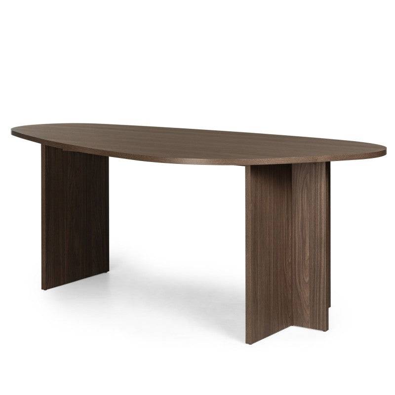 Tavolo ZEV 200 cm piano irregolare, noce Lincoln