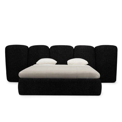 FANCY Letto Imbottito 160x200 cm Nero
