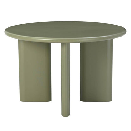 Tavolo da Pranzo MOLIQ 120 cm, Rotondo, Verde Oliva