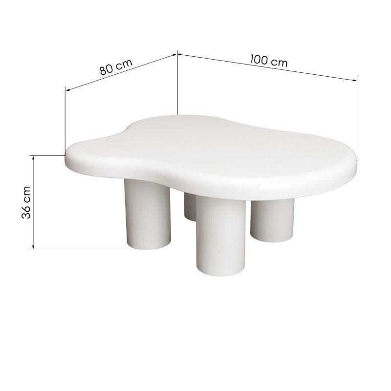 Couchtisch BIZARRO 100 cm, Weiß