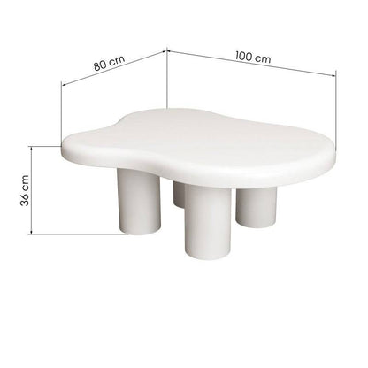 Couchtisch BIZARRO 100 cm, Weiß