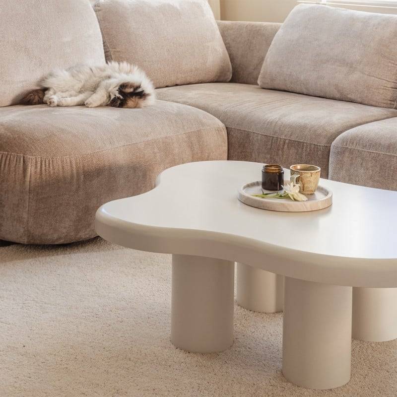 Couchtisch BIZARRO 100 cm, Weiß