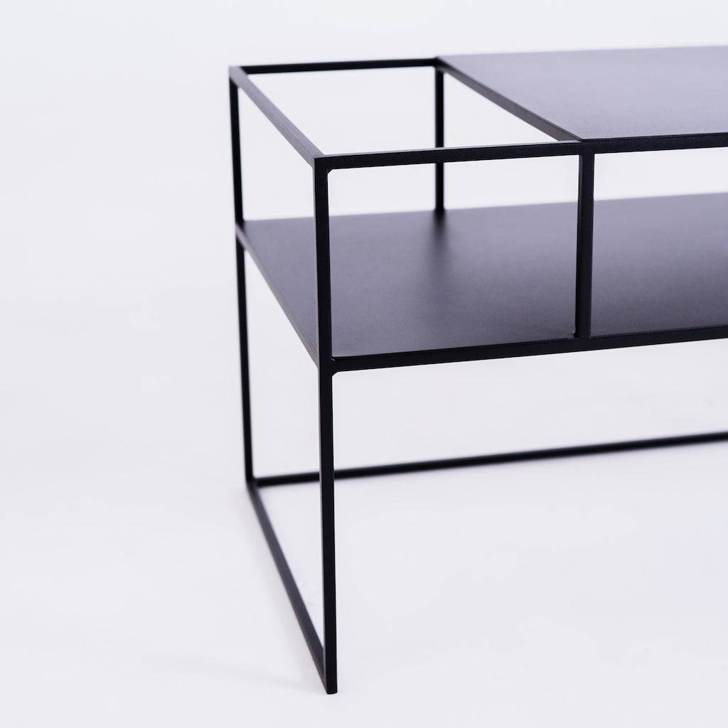 Tavolo RTV SENSO FLOWER METAL 120x45 L - nero