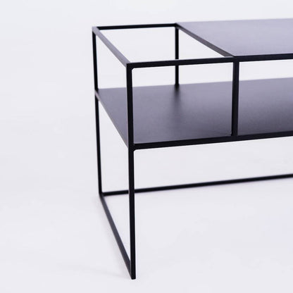 Tavolo RTV SENSO FLOWER METAL 120x45 L - nero