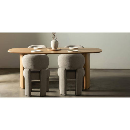 Esstisch MARIS 200 cm, oval, Naturfurnier Eiche