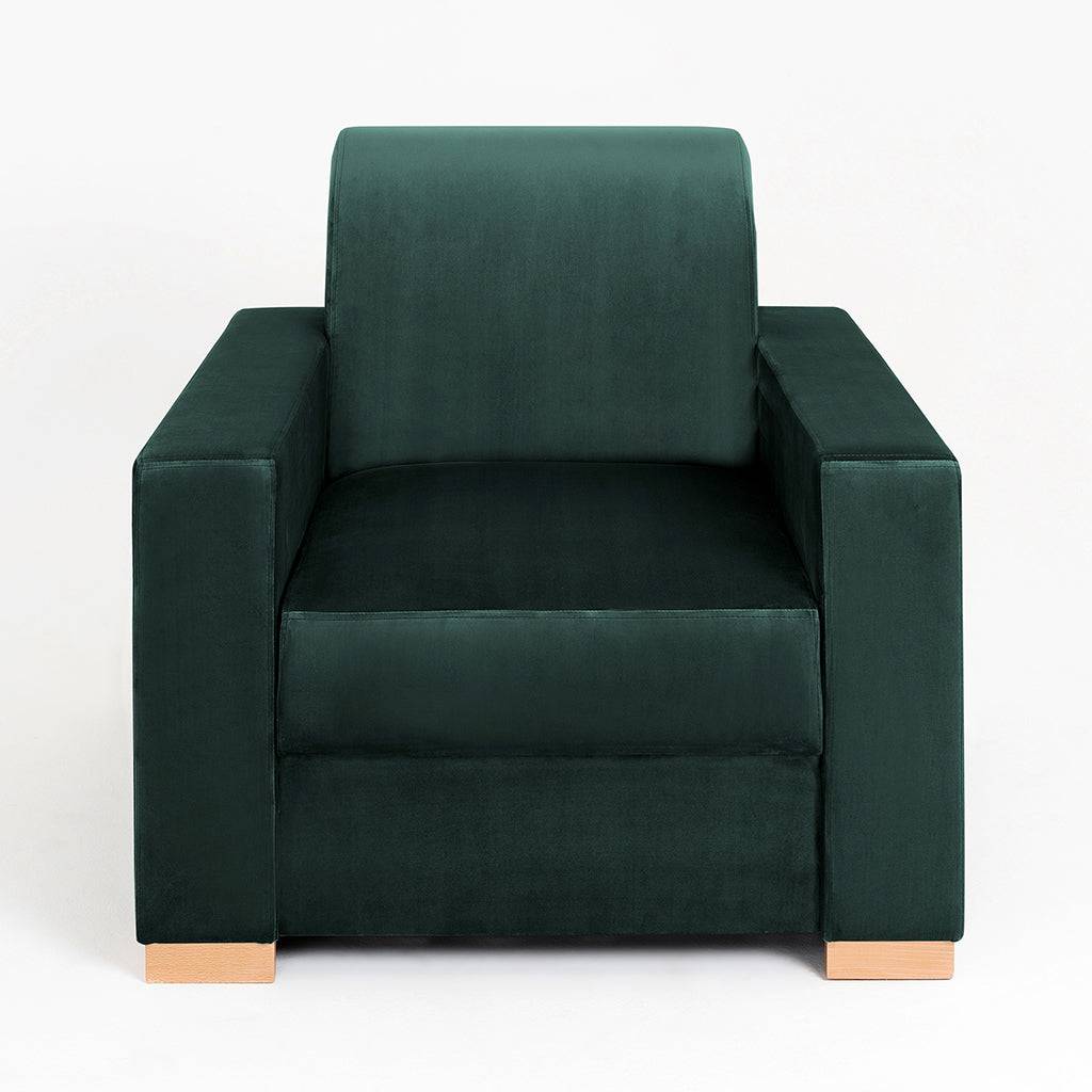 Poltrona STABLE - Avocado, Legno Naturale