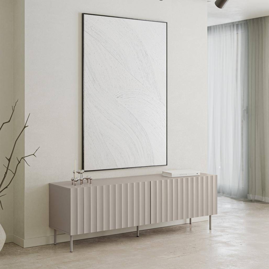 Mobile TV TIRAMI Grigio-Beige Rigato