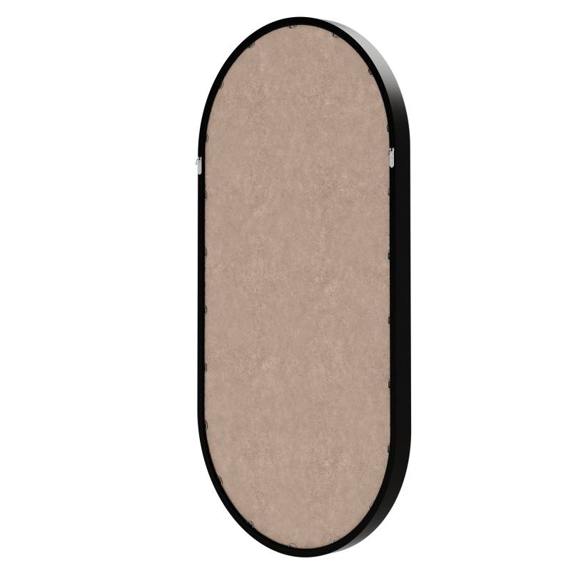 Specchio SIMPLE 45x90 cm, forma ovale, nero