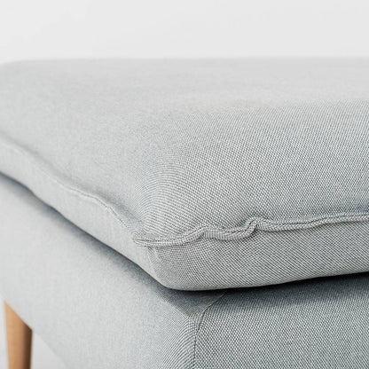 Pouf POSH WOOD - Platino, Legno Naturale