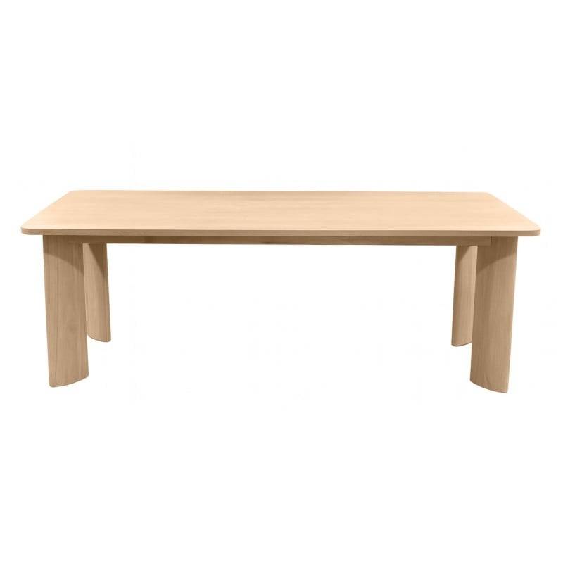 Tavolo INDO rettangolare 220 cm, crema e bianco