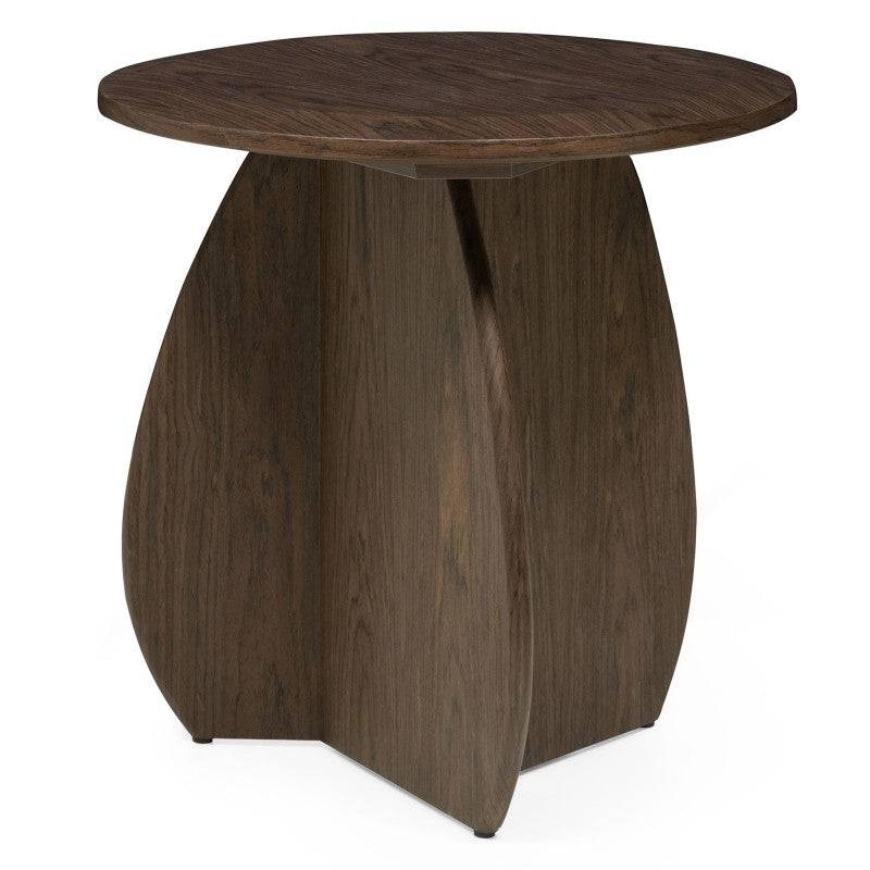 Tavolino laterale OKUN 50 cm, noce scuro