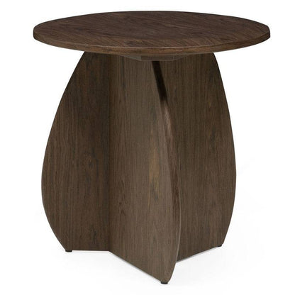 Tavolino laterale OKUN 50 cm, noce scuro