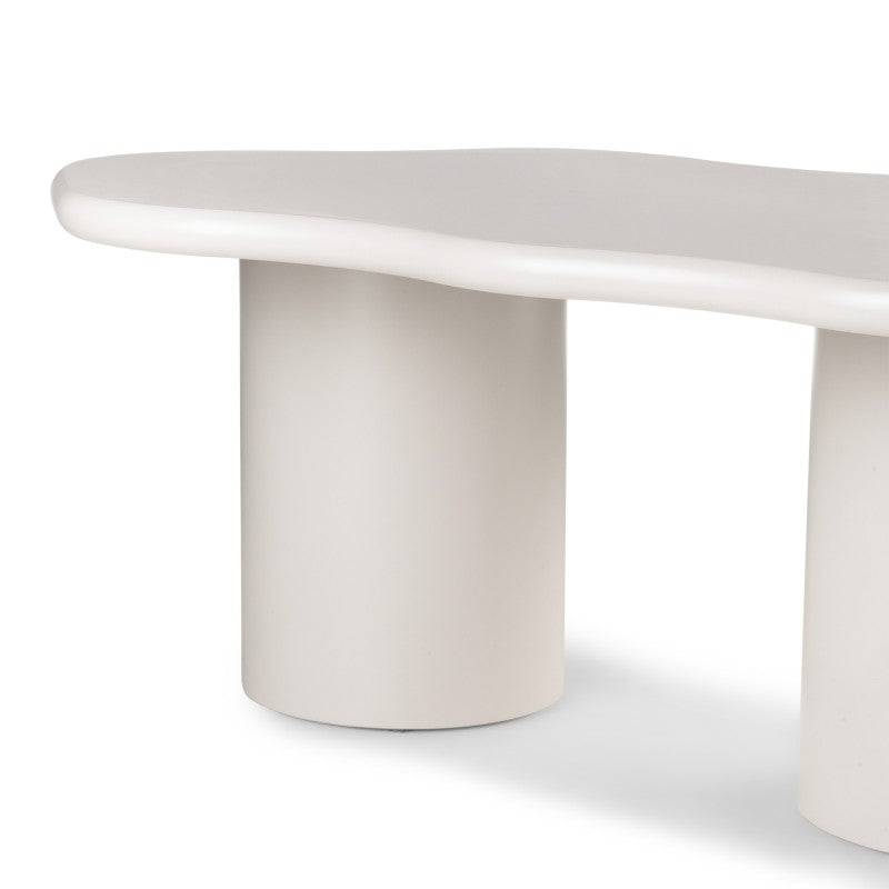 Beistelltisch MIRELLA, graubeige, abgerundete Formen