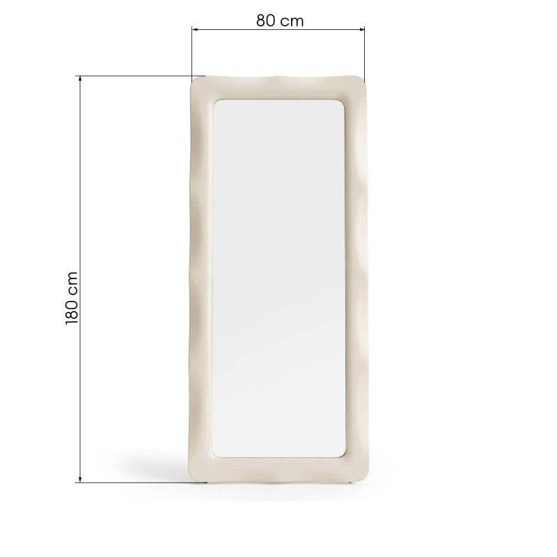 Specchio NOELLA rettangolare 180x80 cm, beige chiaro