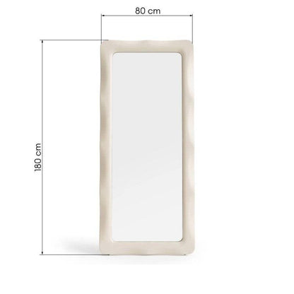 Specchio NOELLA rettangolare 180x80 cm, beige chiaro
