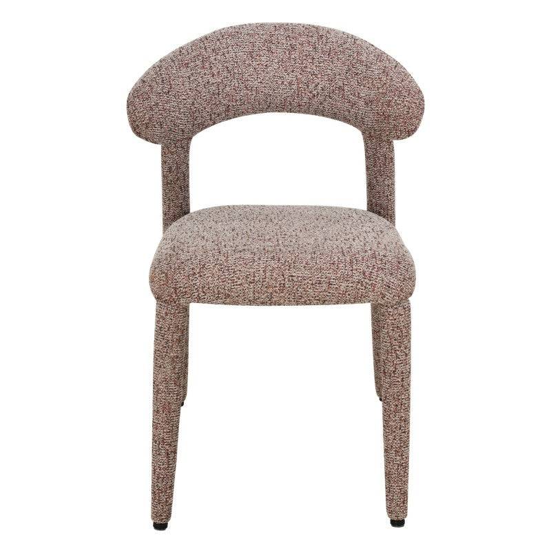 Sedia imbottita IROKIH, melange beige e bordeaux
