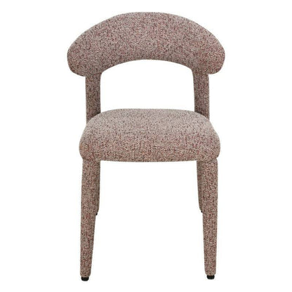 Sedia imbottita IROKIH, melange beige e bordeaux