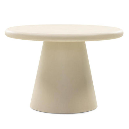 Tavolino da caffè MESTRE 60 cm, rotondo, beige, microcemento