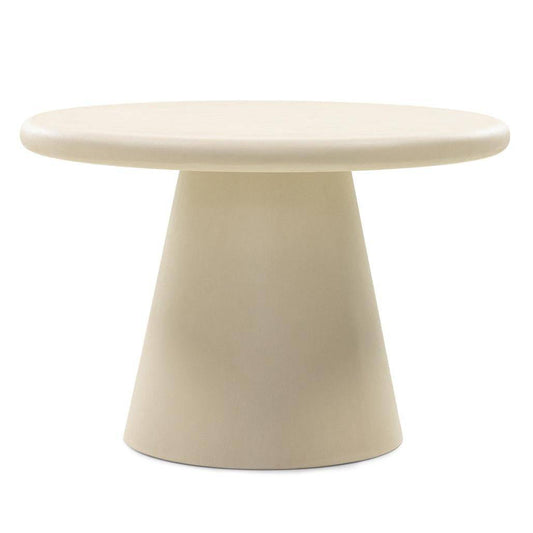 Tavolino da caffè MESTRE 60 cm, rotondo, beige, microcemento