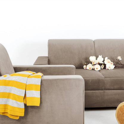 Divano letto STABLE 3 posti - beige, naturale