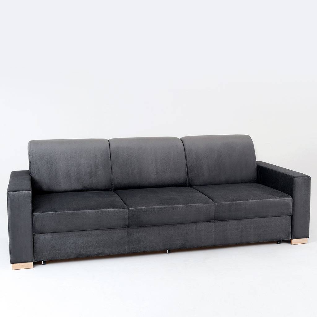 Divano letto STABLE 3 posti - grigio lilla, naturale
