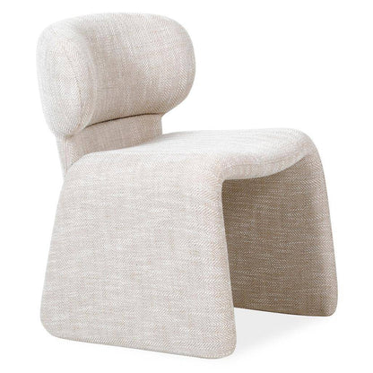 Poltrona rivestita BIZZA, beige