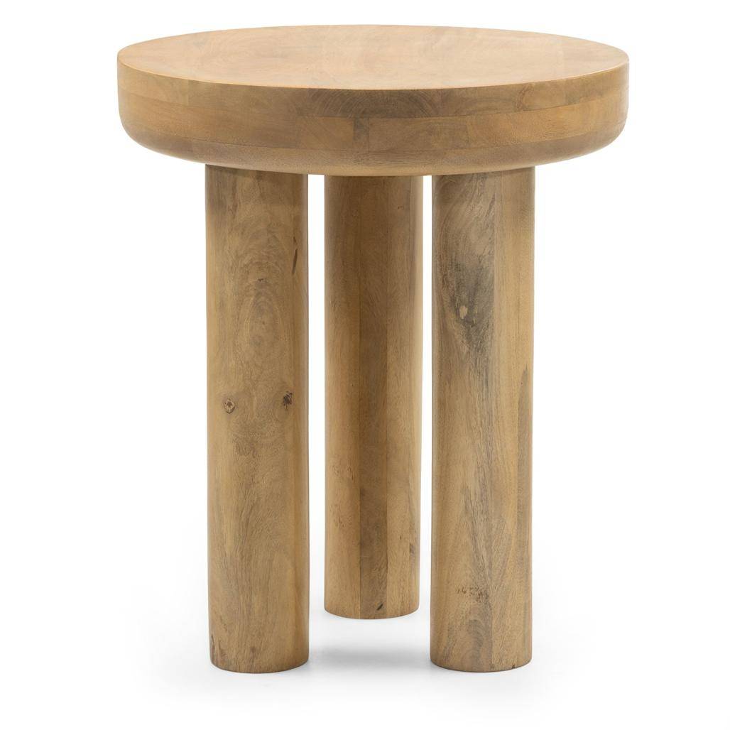 Beistelltisch, rund, 50 cm LANG, Mangoholz