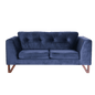 WILLY 2-seater sofa - chokeberry, nutty