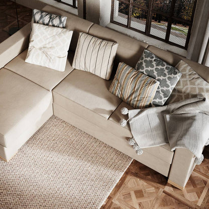 Eckschlafsofa STABLE - Beige