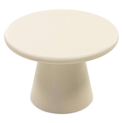 Tavolino da caffè MESTRE 60 cm, rotondo, beige, microcemento