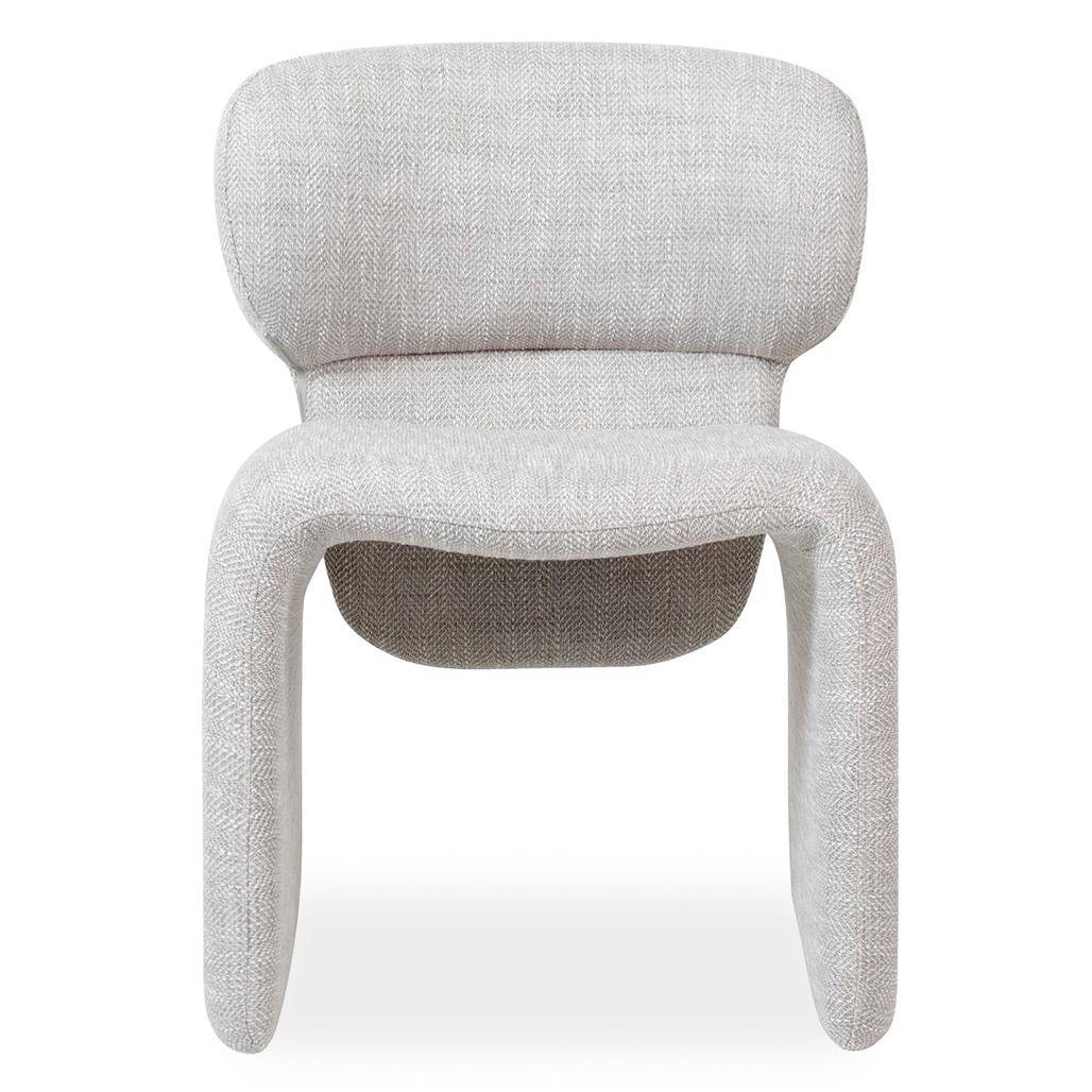 Sessel BIZZA, beige und grau gepolstert