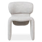Poltrona rivestita BIZZA, beige e grigio